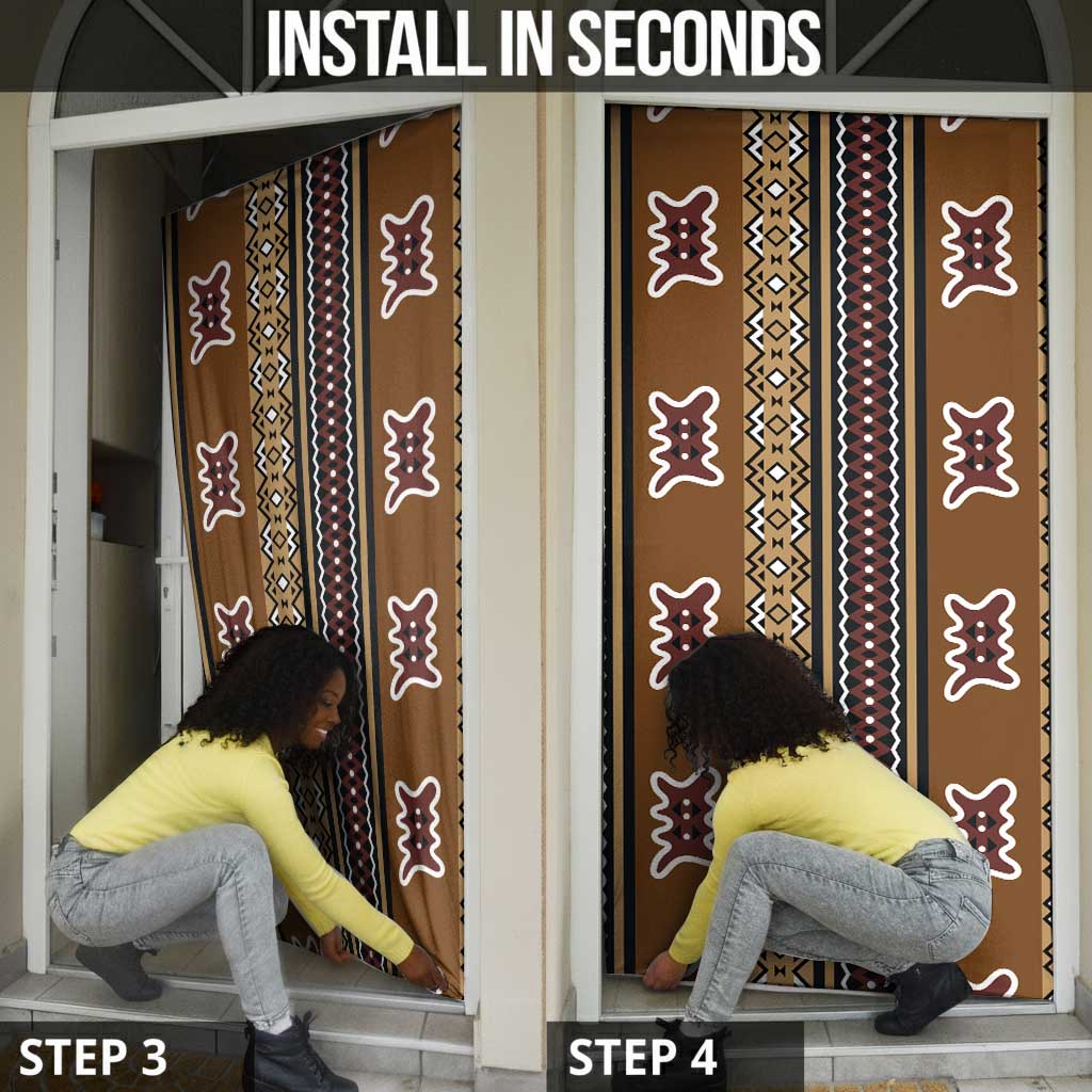 Mali Bologan Mud Cloth Pattern Door Cover