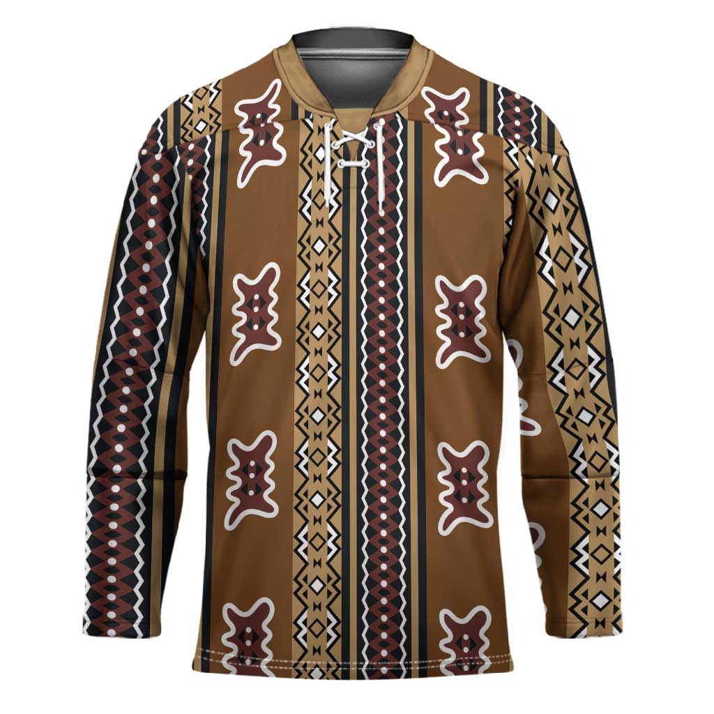 Mali Bologan Mud Cloth Pattern Hockey Jersey