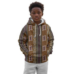 Mali Mud Cloth Kid Hoodie Traditional Bologan Pattern - African Pride