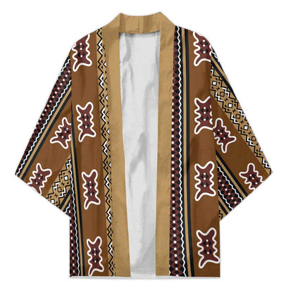 Mali Bologan Mud Cloth Pattern Kimono