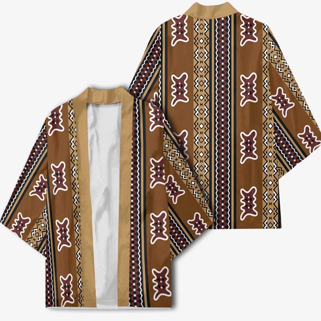 Mali Bologan Mud Cloth Pattern Kimono
