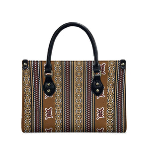 Mali Bologan Mud Cloth Pattern Leather Bag