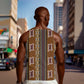 Mali Mud Cloth Men Tank Top Traditional Bologan Pattern - African Pride