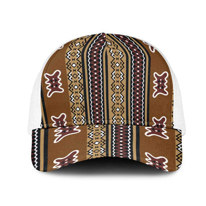 Mali Mud Cloth Mesh Trucker Cap Traditional Bologan Pattern - African Pride