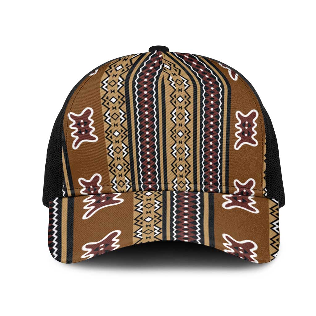 Mali Mud Cloth Mesh Trucker Cap Traditional Bologan Pattern - African Pride