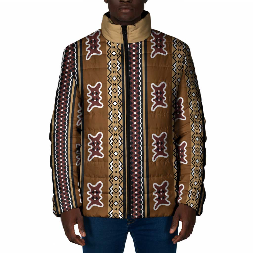 Mali Bologan Mud Cloth Pattern Padded Jacket