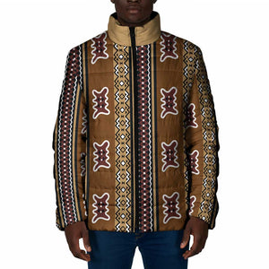 Mali Bologan Mud Cloth Pattern Padded Jacket