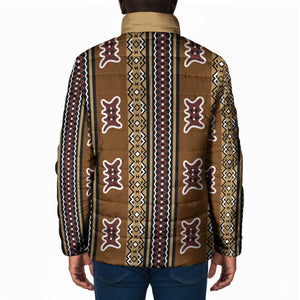 Mali Bologan Mud Cloth Pattern Padded Jacket