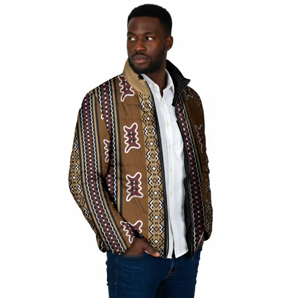 Mali Bologan Mud Cloth Pattern Padded Jacket