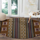 Mali Mud Cloth Round Carpet Traditional Bologan Pattern - African Pride