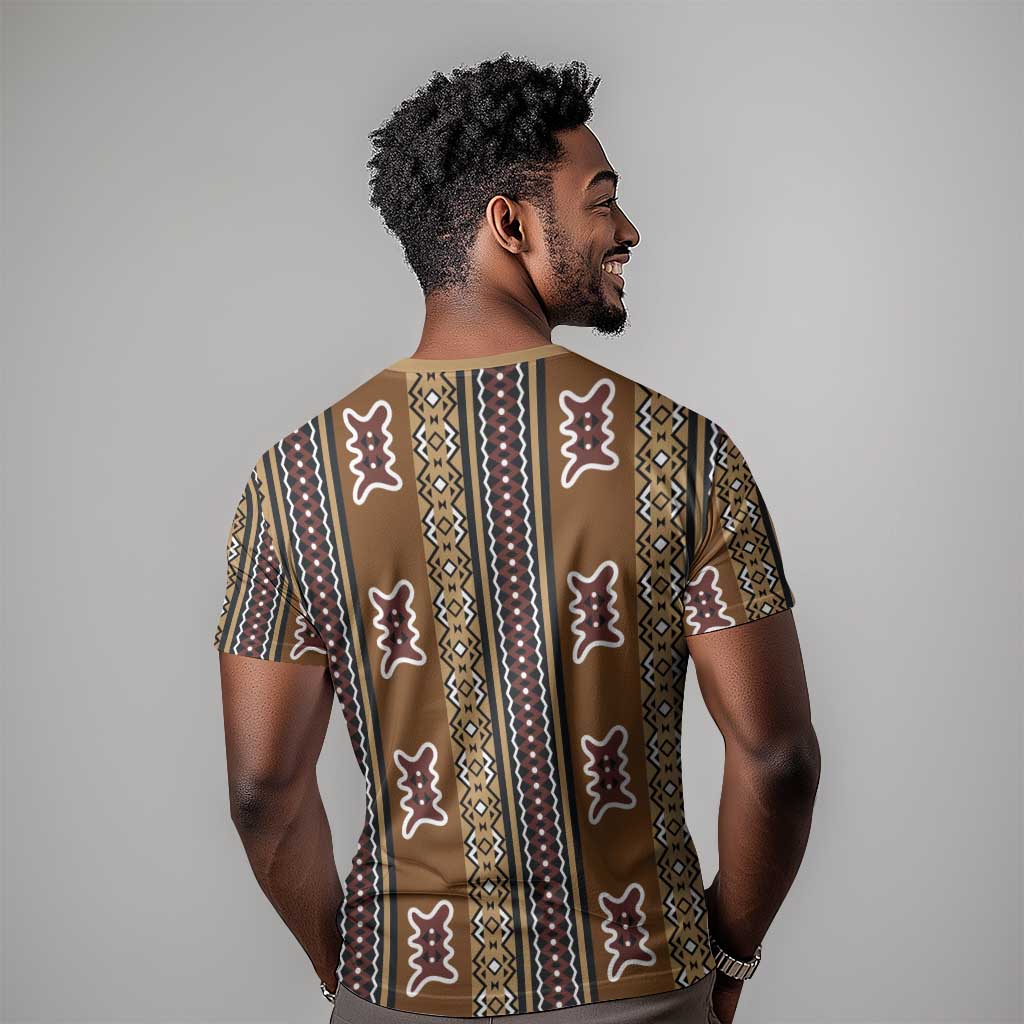 Mali Mud Cloth T shirt Traditional Bologan Pattern - African Pride