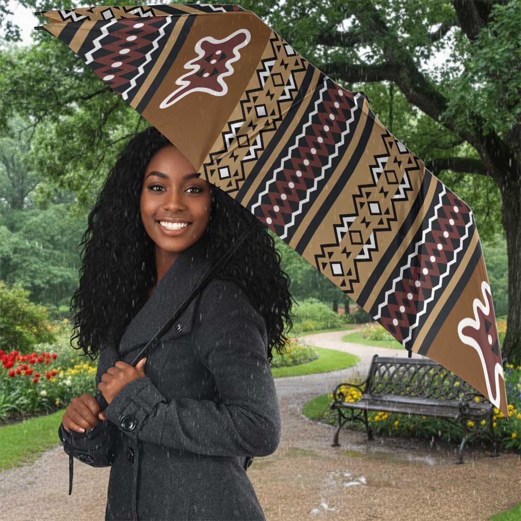 Mali Bologan Mud Cloth Pattern Umbrella