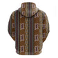 Mali Mud Cloth Zip Hoodie Traditional Bologan Pattern - African Pride