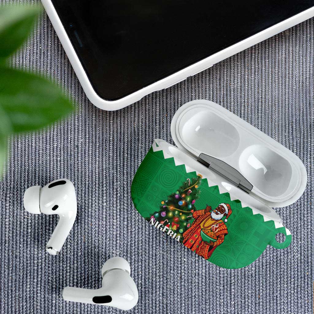 Nigeria Christmas AirPods Case Black Santa With Jollof Rice