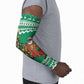 Personalized Nigeria Christmas Arm Sleeves Black Santa With Jollof Rice