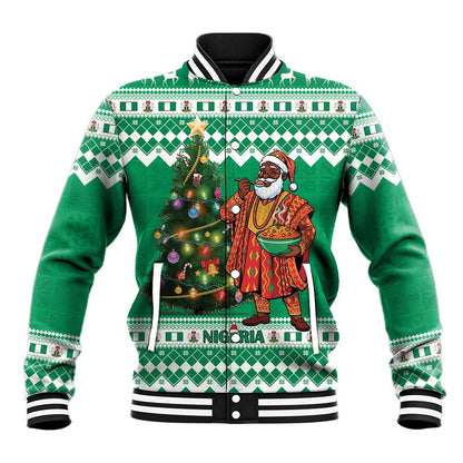 Personalized Afro Christmas in Nigeria Baseball Jacket Eku Odun Eku IyeDun - African Pride