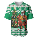 Personalized Afro Christmas in Nigeria Baseball Jersey Eku Odun Eku IyeDun - African Pride