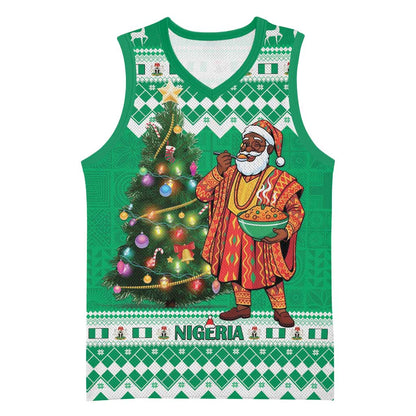 Personalized Afro Christmas in Nigeria Basketball Jersey Eku Odun Eku IyeDun LT15