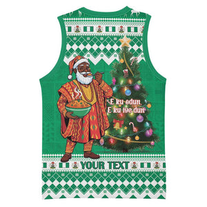 Personalized Afro Christmas in Nigeria Basketball Jersey Eku Odun Eku IyeDun LT15