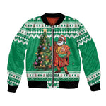 Personalized Afro Christmas in Nigeria Bomber Jacket Eku Odun Eku IyeDun - African Pride