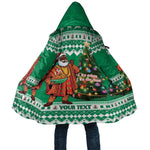 Personalized Nigeria Christmas Cloak Black Santa With Jollof Rice