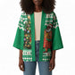 Personalized Nigeria Christmas Kimono Black Santa With Jollof Rice