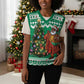 Personalized Afro Christmas in Nigeria Christmas Knitted V-Neck Vest Eku Odun Eku IyeDun - African Pride