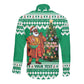 Personalized Afro Christmas in Nigeria Long Sleeve Button Shirt Eku Odun Eku IyeDun - African Pride