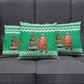 Nigeria Christmas Pillow Cover Black Santa With Jollof Rice