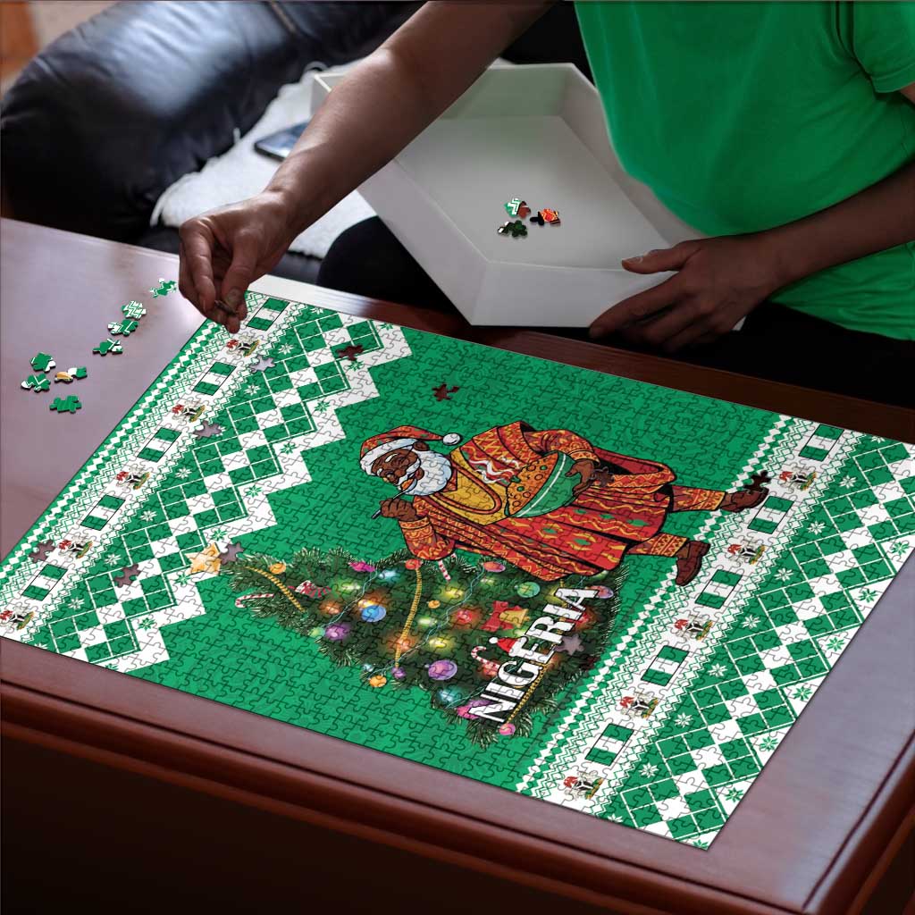 Nigeria Christmas Puzzle Black Santa With Jollof Rice