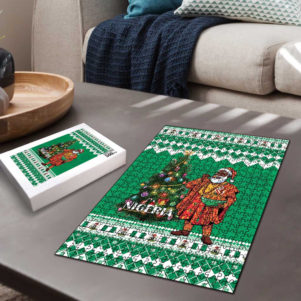Nigeria Christmas Puzzle Black Santa With Jollof Rice