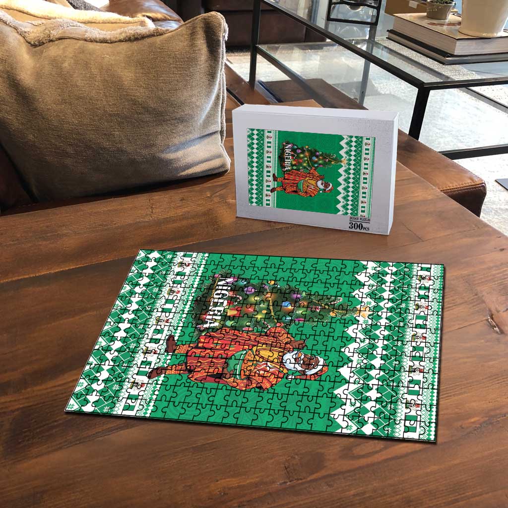 Nigeria Christmas Puzzle Black Santa With Jollof Rice