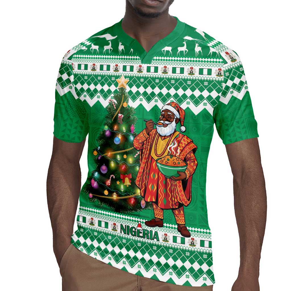 Personalized Afro Christmas in Nigeria Rugby Jersey Eku Odun Eku IyeDun - African Pride