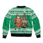 Personalized Afro Christmas in Nigeria Sleeve Zip Bomber Jacket Eku Odun Eku IyeDun - African Pride