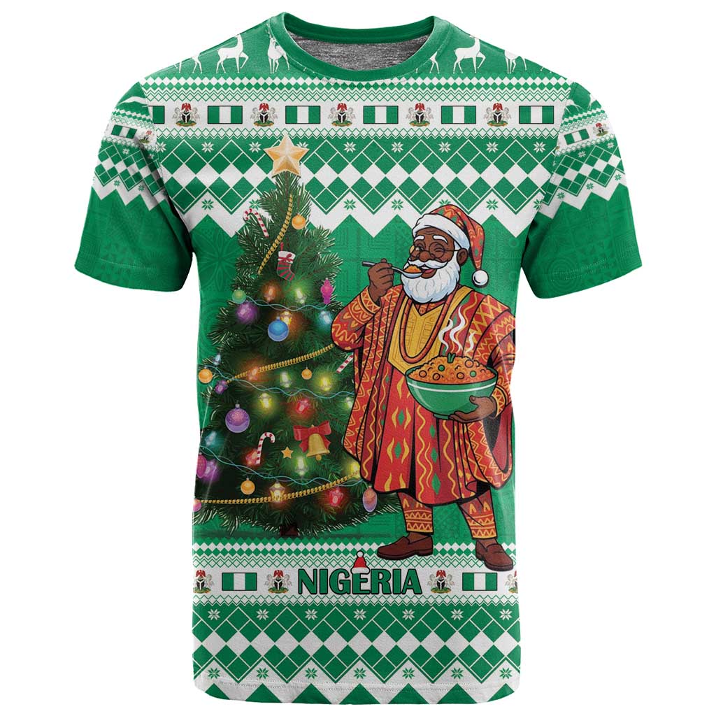 Personalized Afro Christmas in Nigeria T shirt Eku Odun Eku IyeDun - African Pride