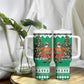 Afro Christmas in Nigeria Tumbler With Handle Eku Odun Eku IyeDun - African Pride