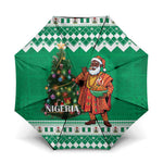 Nigeria Christmas Umbrella Black Santa With Jollof Rice