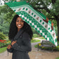Nigeria Christmas Umbrella Black Santa With Jollof Rice