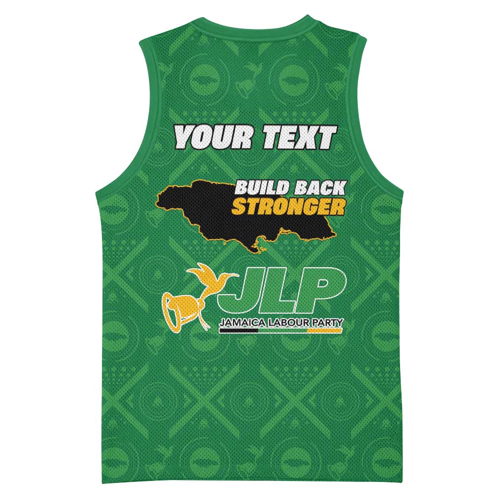 Personalized JLP Jamaica Labour Party Basketball Jersey Build Back Stronger LT15