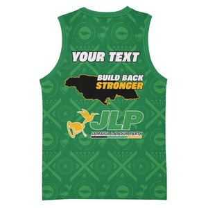 Personalized JLP Jamaica Labour Party Basketball Jersey Build Back Stronger LT15