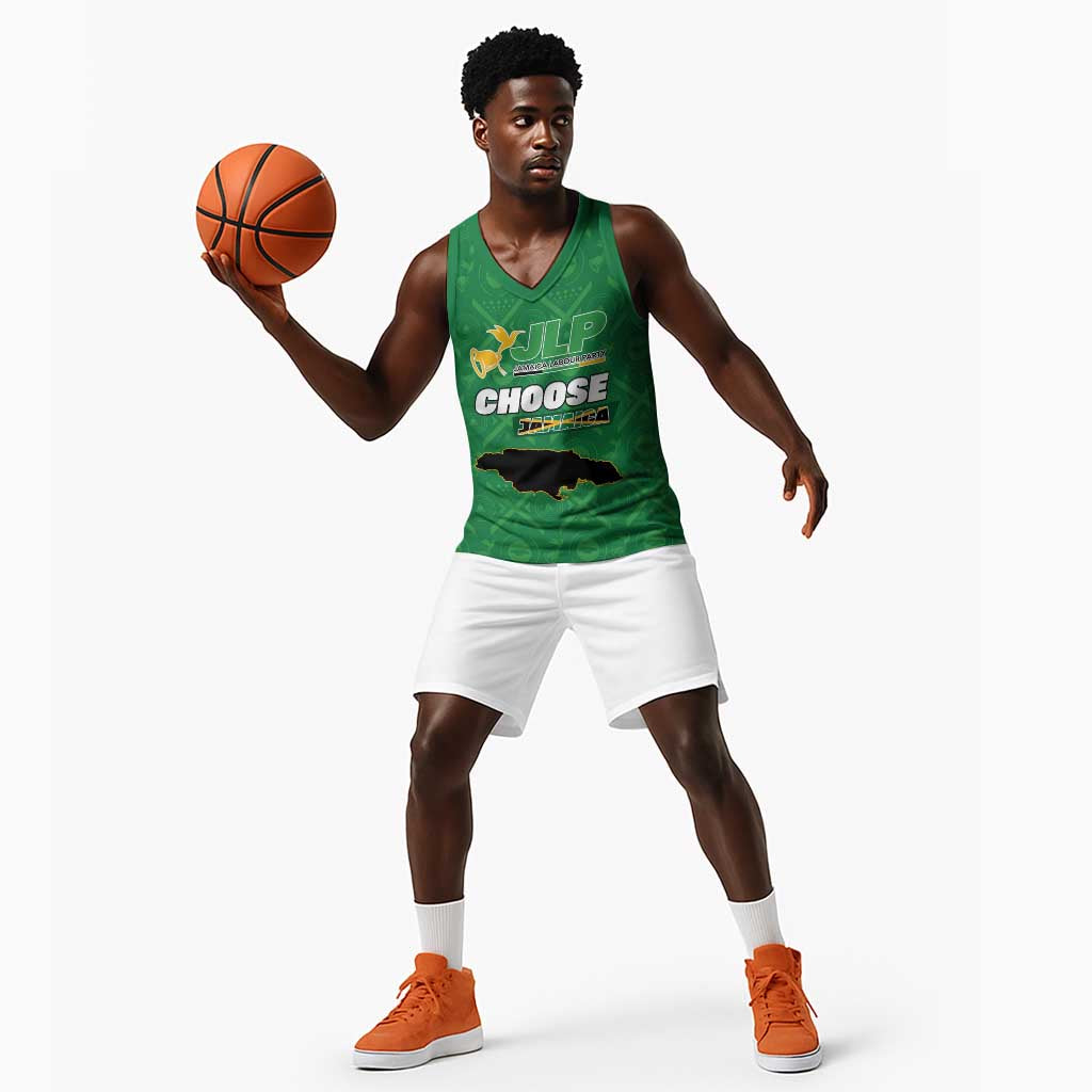 Personalized JLP Jamaica Labour Party Basketball Jersey Build Back Stronger LT15