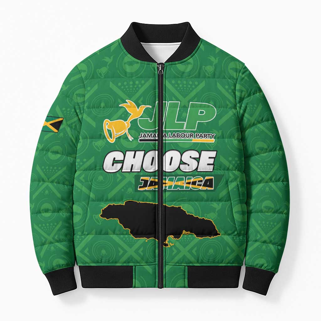 Personalized Jamaica Labour Party Bomber Puffer Jacket Choose Jamica
