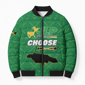 Personalized Jamaica Labour Party Bomber Puffer Jacket Choose Jamica