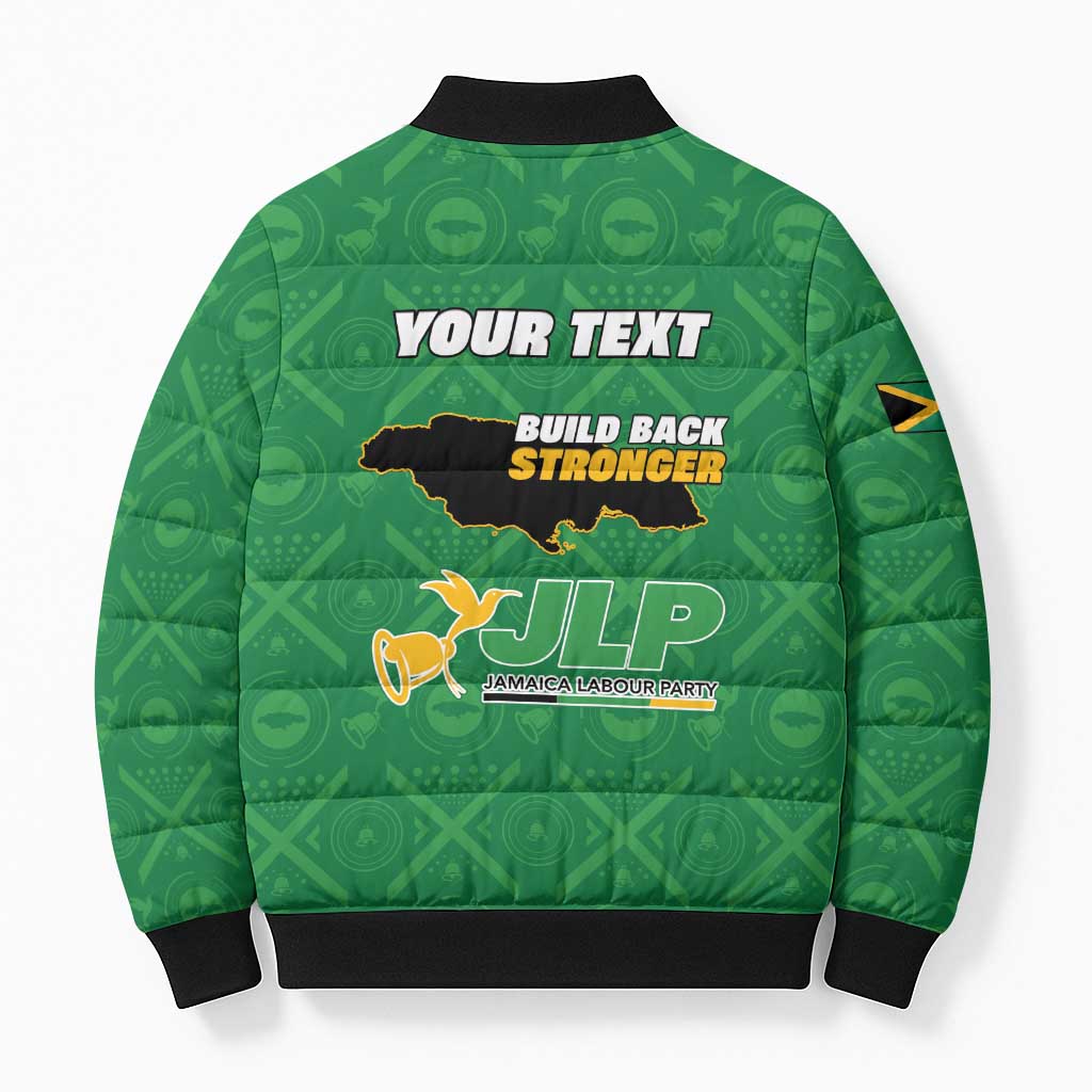 Personalized Jamaica Labour Party Bomber Puffer Jacket Choose Jamica