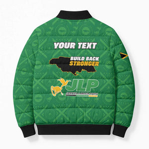 Personalized Jamaica Labour Party Bomber Puffer Jacket Choose Jamica