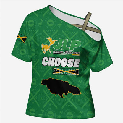 Personalized Jamaica Labour Party Cross Shoulder Shirt Choose Jamica