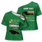 Personalized Jamaica Labour Party Cross Shoulder Shirt Choose Jamica