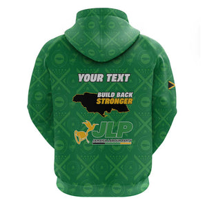 Personalized JLP Jamaica Labour Party Hoodie Build Back Stronger - African Pride
