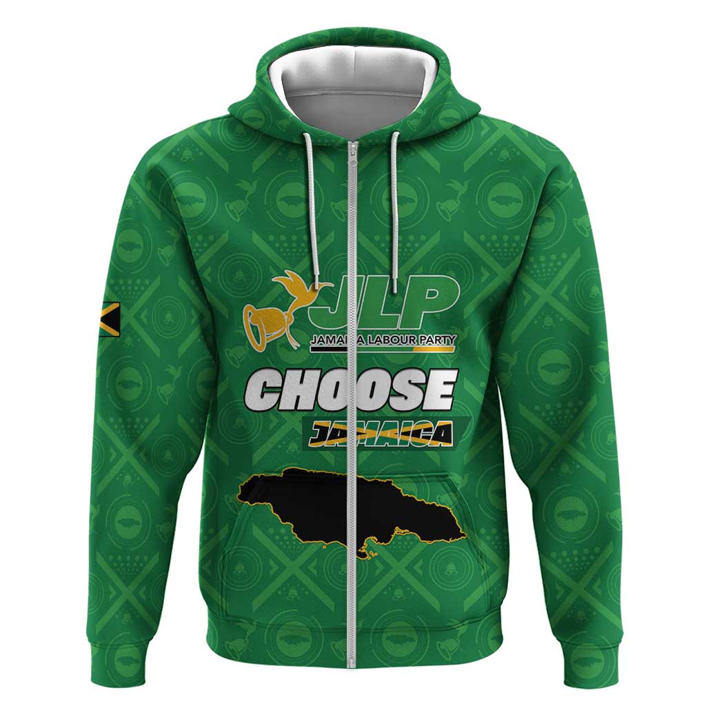 Personalized JLP Jamaica Labour Party Hoodie Build Back Stronger - African Pride