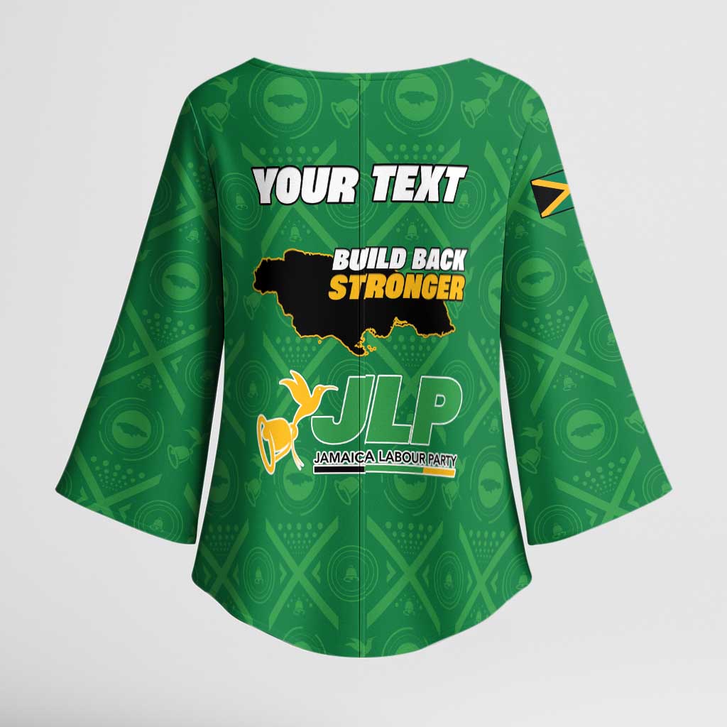 Personalized Jamaica Labour Party Kimono Sleeve Blouse Choose Jamica